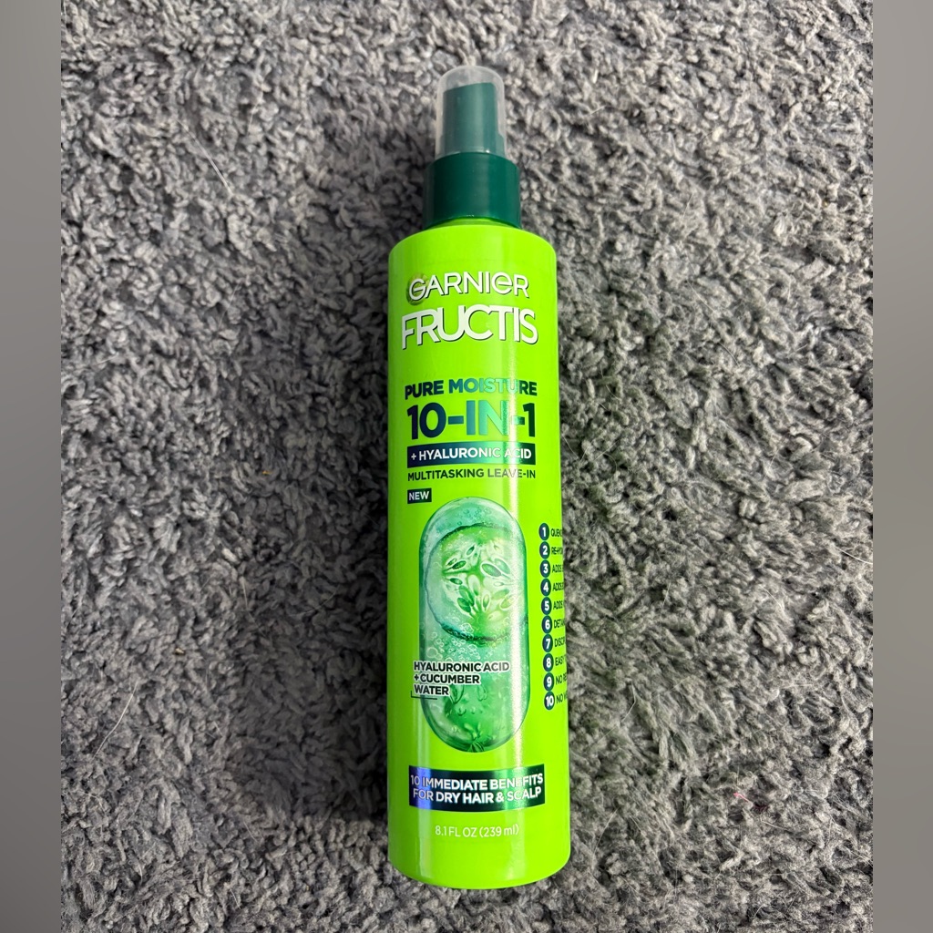 Nwt Garnier Fructis Pure Moisture Plus Hyaluronic Acid Multitasking LeaveIn